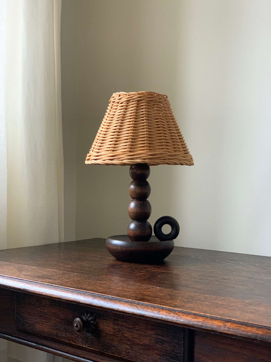 Antique French candelabra bobbin lamp