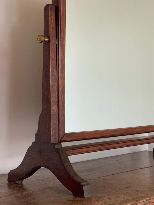 Antique rectangular dressing table mirror