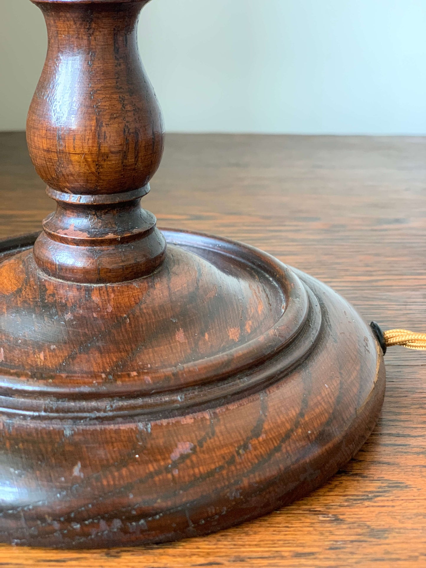 Antique barley twist table lamp