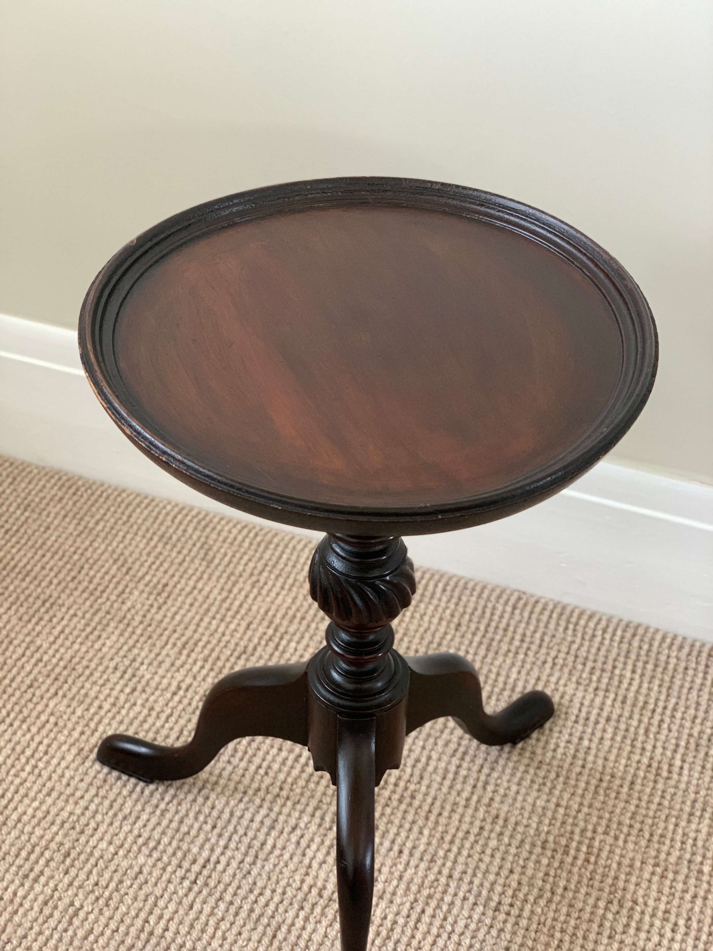 Small vintage circular occasional table