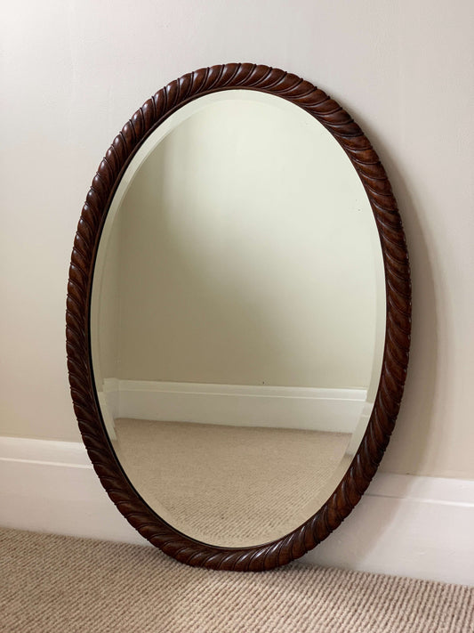 Antique twisted mirror