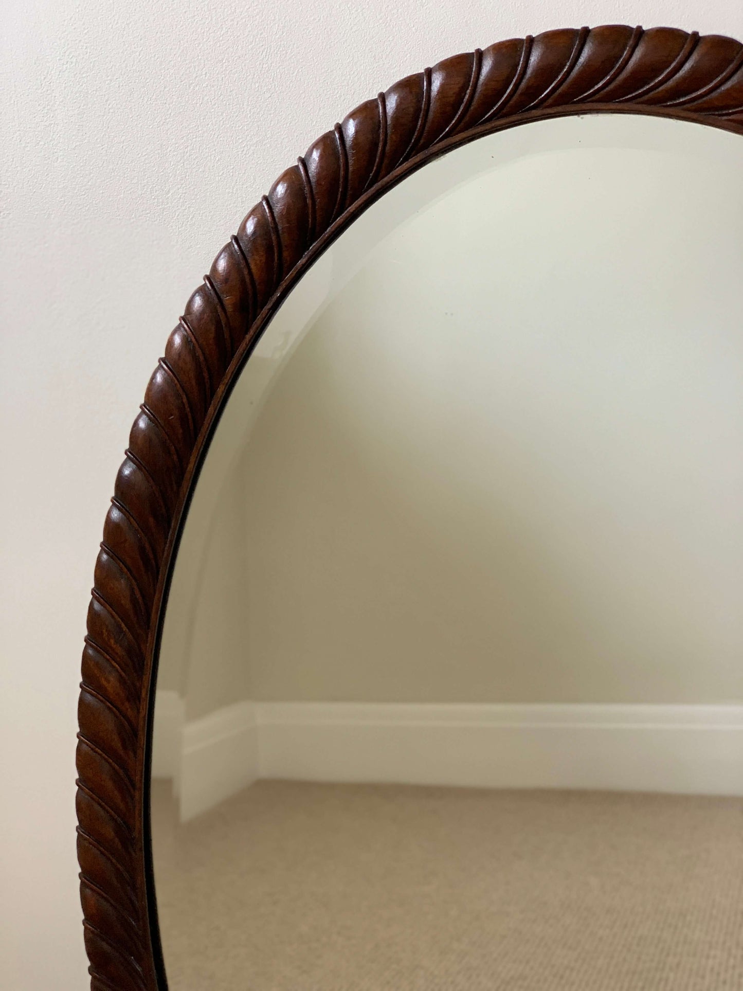 Antique twisted mirror