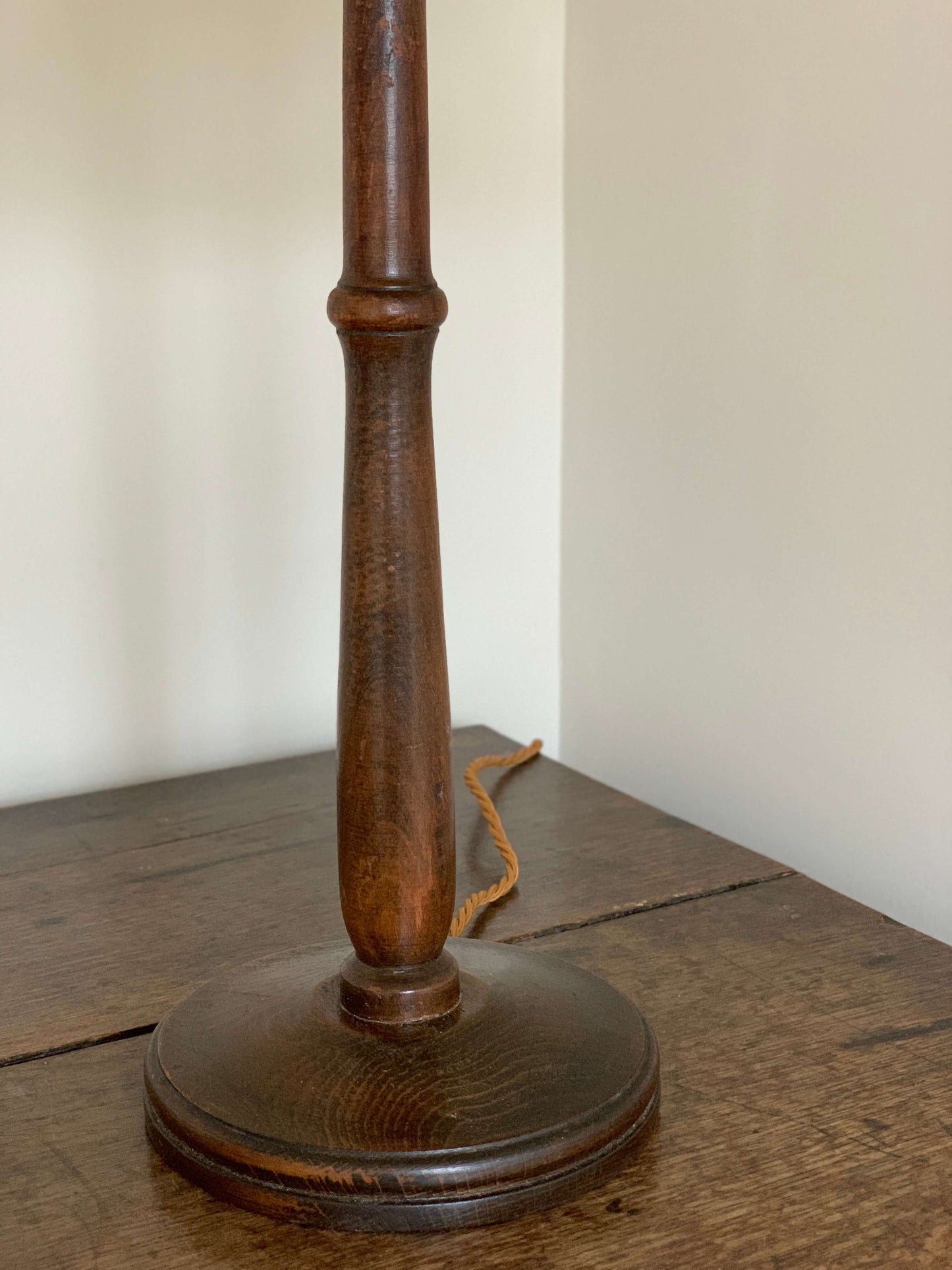 Antique faux bamboo table lamp