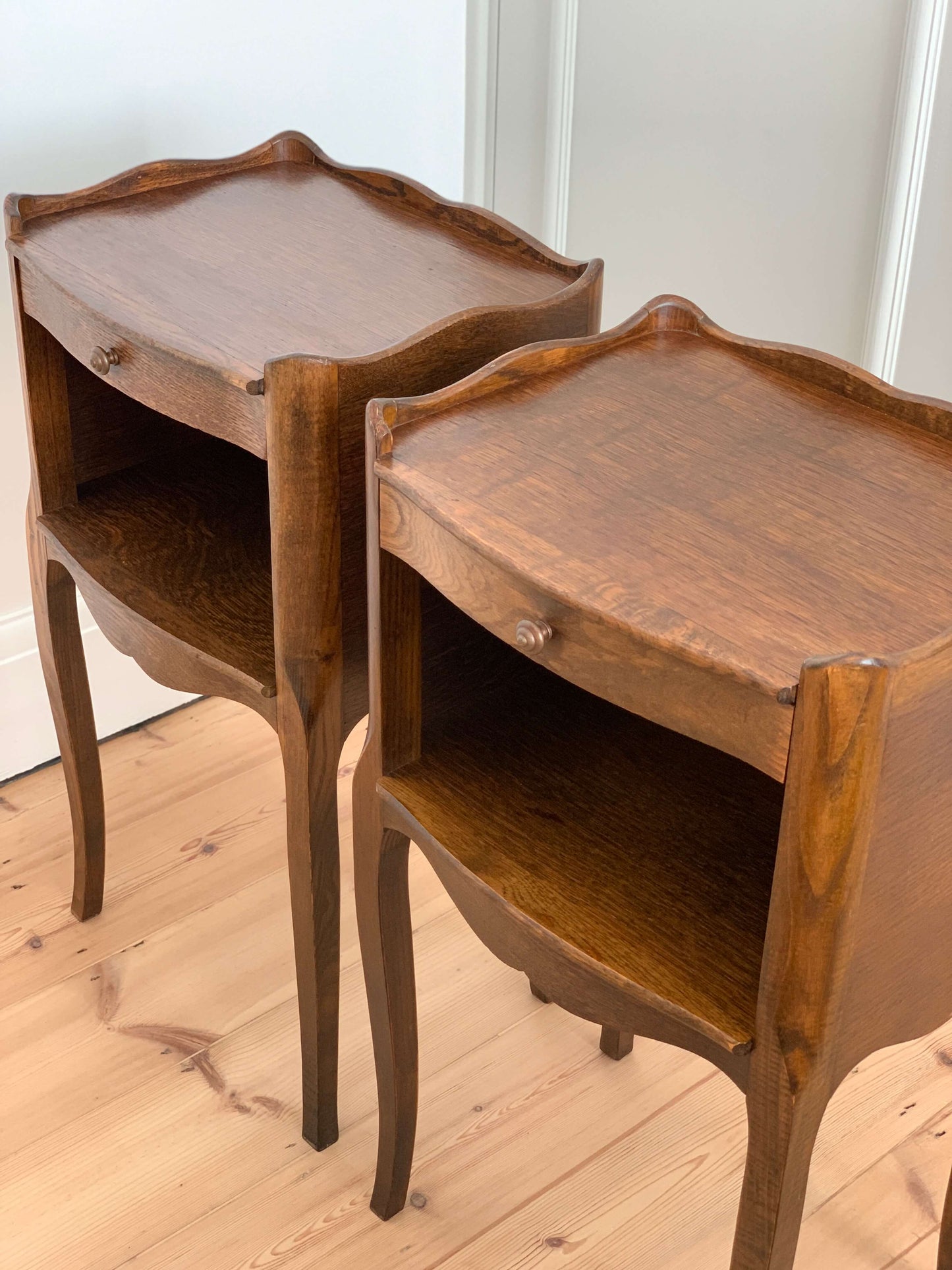 Pair of French vintage bedside tables